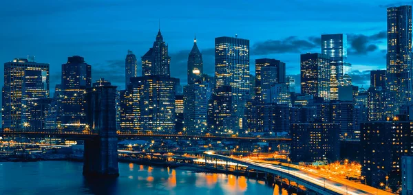 Skyline Der Innenstadt Von New York New York Usa — Stockfoto