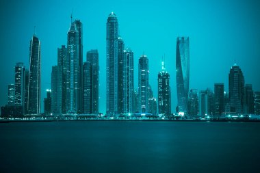 Dubai manzarası, özel fotoğraf işleme, BAE