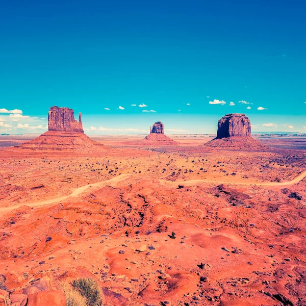Monument Valley Blue Sky Usa — Stock Photo, Image