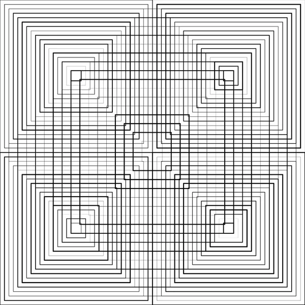 Muster Mit Schwarzen Quadraten — Stockvektor