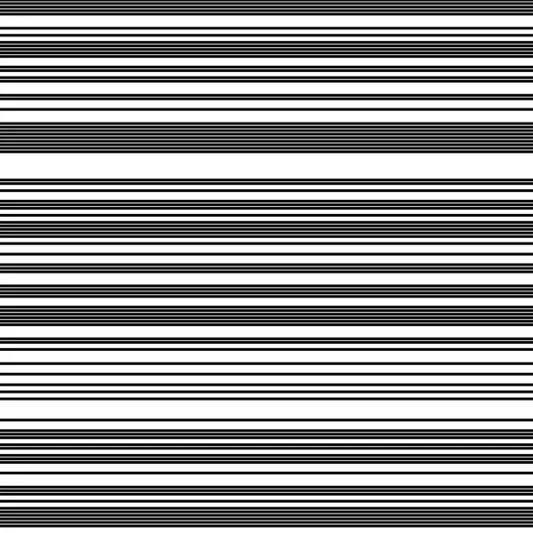 相同厚度的黑白水平线 — 图库矢量图片