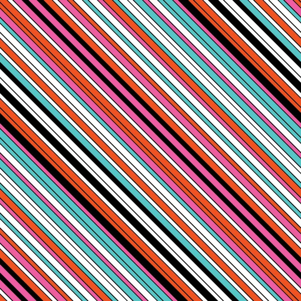 Modèle Sans Couture Avec Des Lignes Couleur Oblique — Image vectorielle