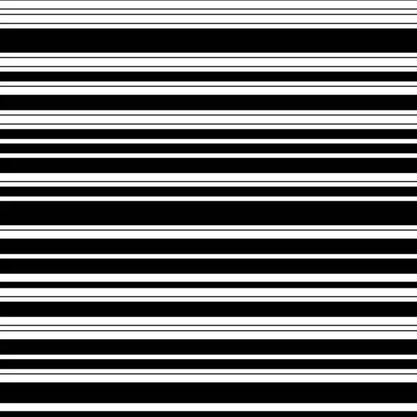 Naadloos Patroon Met Horizontale Zwarte Lijnen — Stockvector