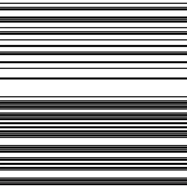 Seamless Pattern Horizontal Black Lines — Stock Vector