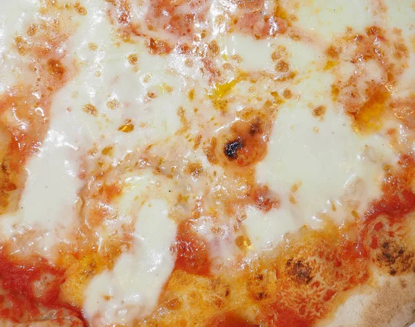 Margherita Aka Margarita Pizza Traditioneel Italiaans Eten — Stockfoto