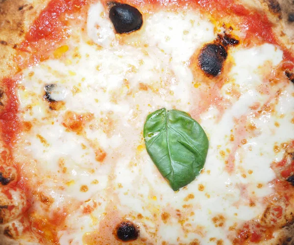 Margherita Aka Margarita Pizza Tradiční Italské Jídlo — Stock fotografie