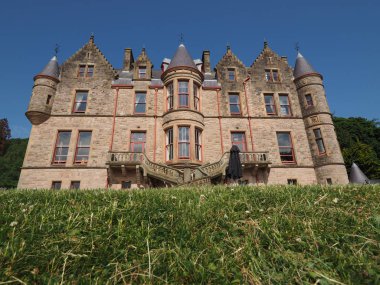 Belfast, İngiltere - Haziran 2018 yaklaşık: Belfast Castle mağara tepe üzerinde