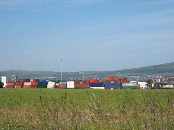 Belfast Reino Unido Circa Junio 2018 Belfast Harbour Maritime Hub — Foto de Stock