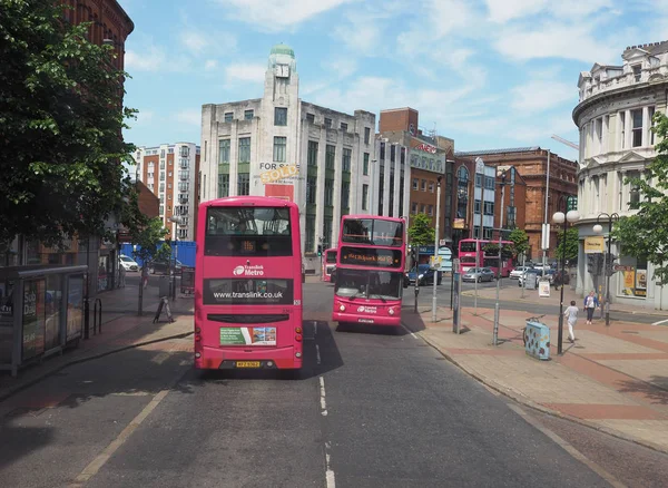 Belfast Velká Británie Cca Červen 2018 Double Decker Metro Autobus — Stock fotografie