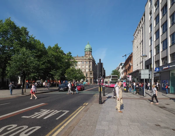 Belfast, İngiltere - Haziran 2018 yaklaşık: Görünüm şehir merkezinin
