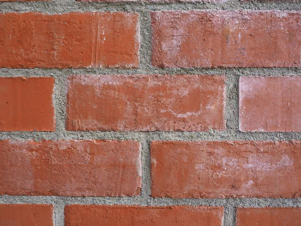 Textura Tijolo Vermelho Útil Como Fundo — Fotografia de Stock