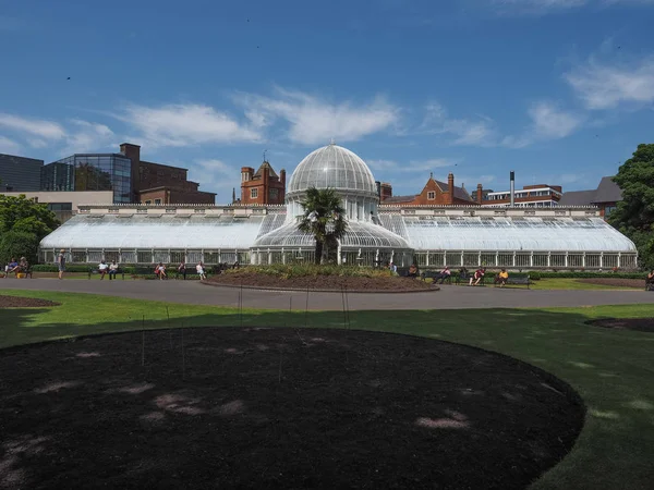 Belfast, İngiltere - Haziran 2018 yaklaşık: Palm evde Botanik Bahçeleri