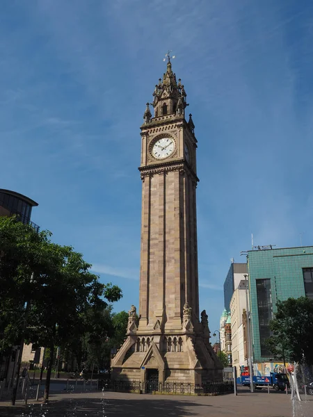 Belfast Ngiltere Haziran 2018 Yaklaşık Albert Memorial Saat Aka Albert — Stok fotoğraf