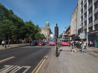 Belfast, İngiltere - Haziran 2018 yaklaşık: Görünüm şehir merkezinin