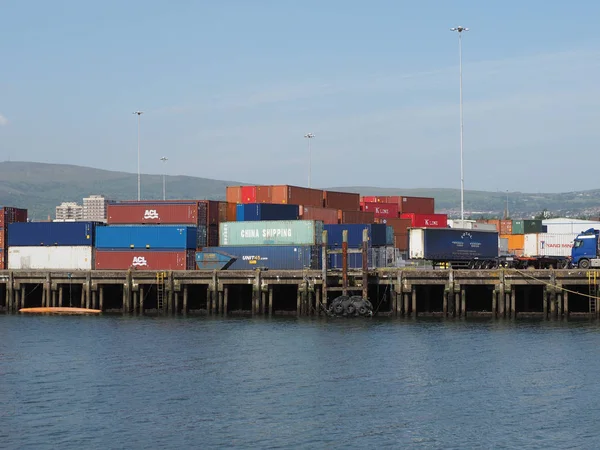 Belfast Reino Unido Circa Junio 2018 Belfast Harbour Maritime Hub — Foto de Stock