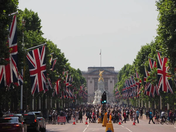Londres Royaume Uni Circa Juin 2018 Drapeaux Union Jack Sur — Photo