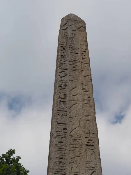 Ancien Obélisque Égyptien Connu Sous Nom Cleopatra Needle Londres Royaume — Photo