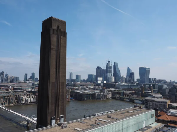 Londra, İngiltere thames Nehri panoramik manzaralı