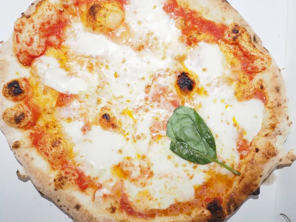 Margherita aka margarita pizza geleneksel İtalyan yemekleri