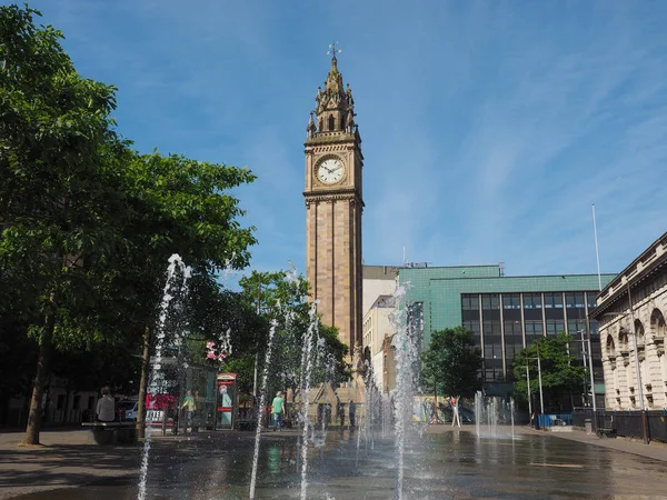 Belfast Ngiltere Haziran 2018 Yaklaşık Albert Memorial Saat Aka Albert — Stok fotoğraf