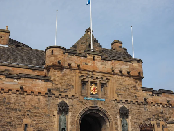 Edinburgh Castle Auf Dem Burgfelsen Edinburgh — Stockfoto