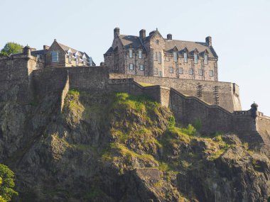 Edinburgh castle Castle Rock'da Edinburgh, İngiltere