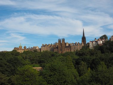 Edinburgh, İngiltere'de şehir görüntüsü