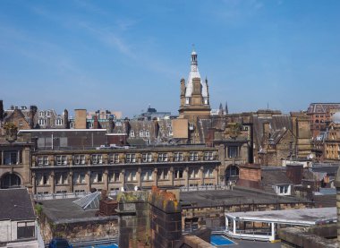 İngiltere 'nin Glasgow kentinin havadan görüntüsü