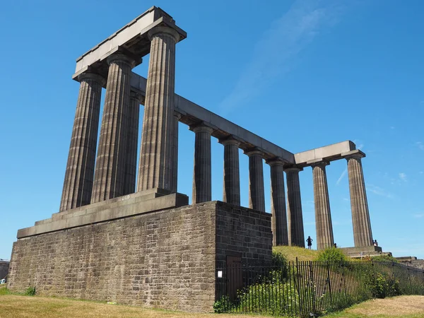 Monumento Nacional Escocês Calton Hill Edimburgo Reino Unido — Fotografia de Stock