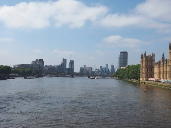 Vista Panorámica Del Río Támesis Londres Reino Unido — Foto de Stock