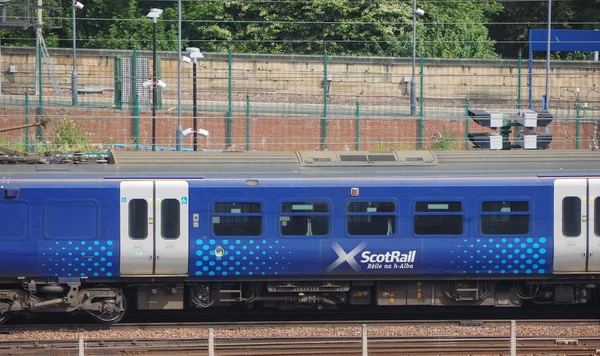 Edinburgh Reino Unido Circa Junio 2018 Trenes Estación Tren Edinburgh — Foto de Stock