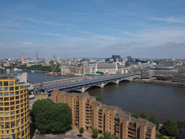 Londra, İngiltere thames Nehri panoramik manzaralı