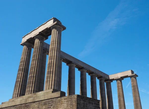 İskoç ulusal anıt Calton Hill Edinburgh, İngiltere