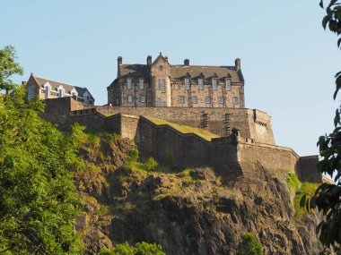Edinburgh castle Castle Rock'da Edinburgh, İngiltere