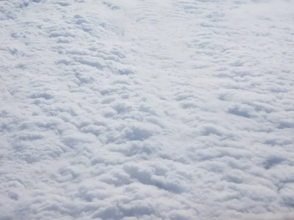 Nuvole Bianche Viste Dall Alto Aeroplano Utile Come Sfondo — Foto Stock