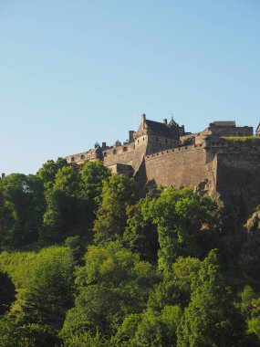 Edinburgh castle Castle Rock'da Edinburgh, İngiltere