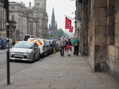 Edinburgh, İngiltere - Haziran 2018 yaklaşık: Kenti
