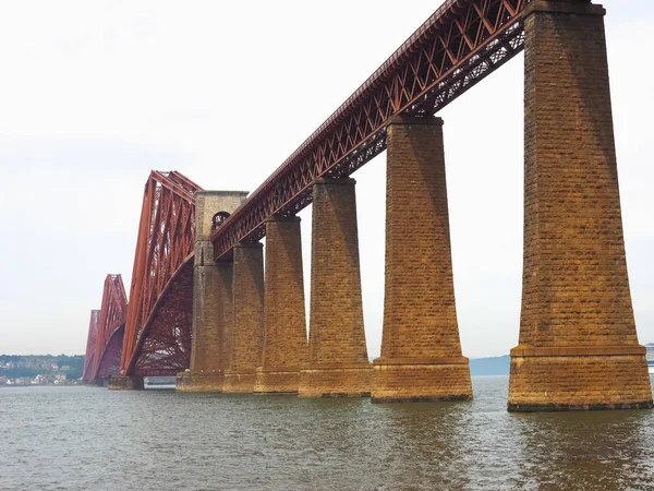 Γέφυρα Φορθ Cantilever Σιδηροδρομική Γέφυρα Πέρα Από Firth Του Ιτε — Φωτογραφία Αρχείου