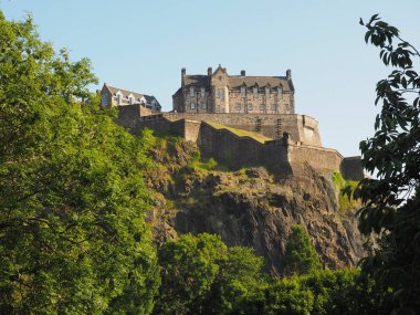 Edinburgh castle Castle Rock'da Edinburgh, İngiltere