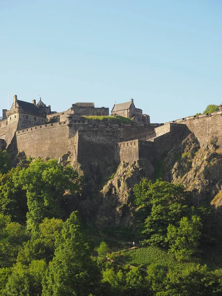 Edinburgh castle Castle Rock'da Edinburgh, İngiltere