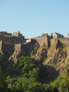 Edinburgh castle Castle Rock'da Edinburgh, İngiltere