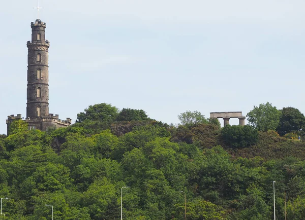 Calton Hill Jego Zabytki Edynburg — Zdjęcie stockowe