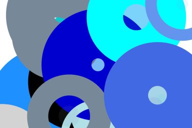 Soyut minimalist gri mavi illüstrasyon daireler arka plan olarak yararlı ile