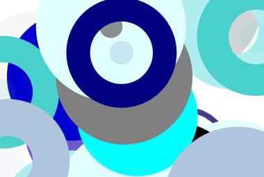 Soyut minimalist gri mavi illüstrasyon daireler arka plan olarak yararlı ile