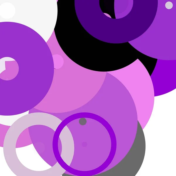 Abstract Minimalist Grey Violet Illustration Circles Useful Background — Stock Photo, Image