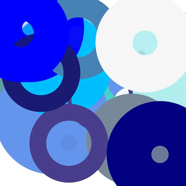 Ilustração Azul Cinza Minimalista Abstrato Com Círculos Úteis Como Fundo — Fotografia de Stock