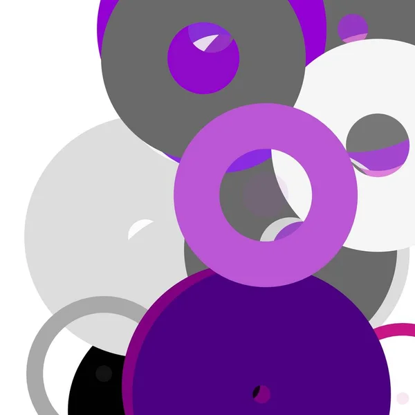 Ilustración Abstracta Minimalista Color Gris Violeta Con Círculos Útiles Como — Foto de Stock