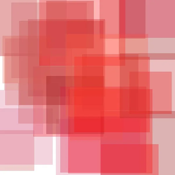 Abstract minimalist red illustration with squares useful as a background