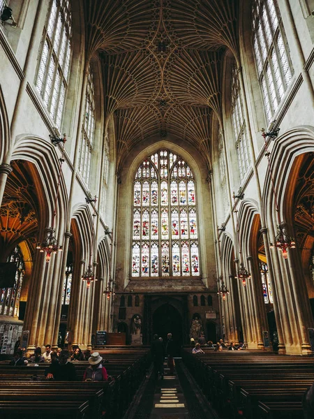 Bath Storbritannien Circa September 2016 Abbey Kyrkan Sankt Petrus Och — Stockfoto