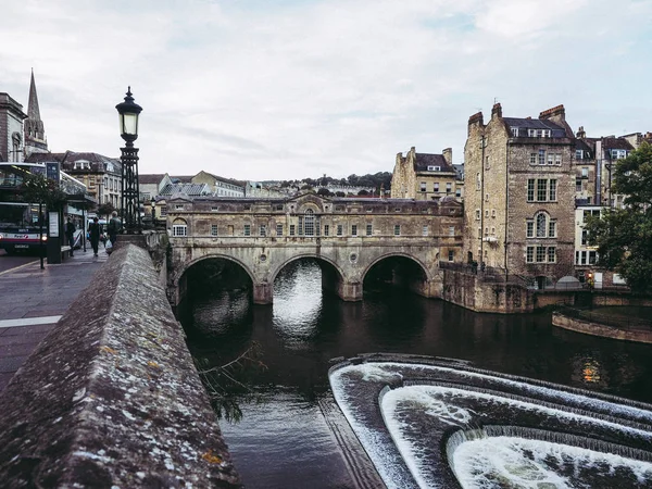 Bath Royaume Uni Circa Septembre 2016 Pont Pulteney Sur Avon — Photo